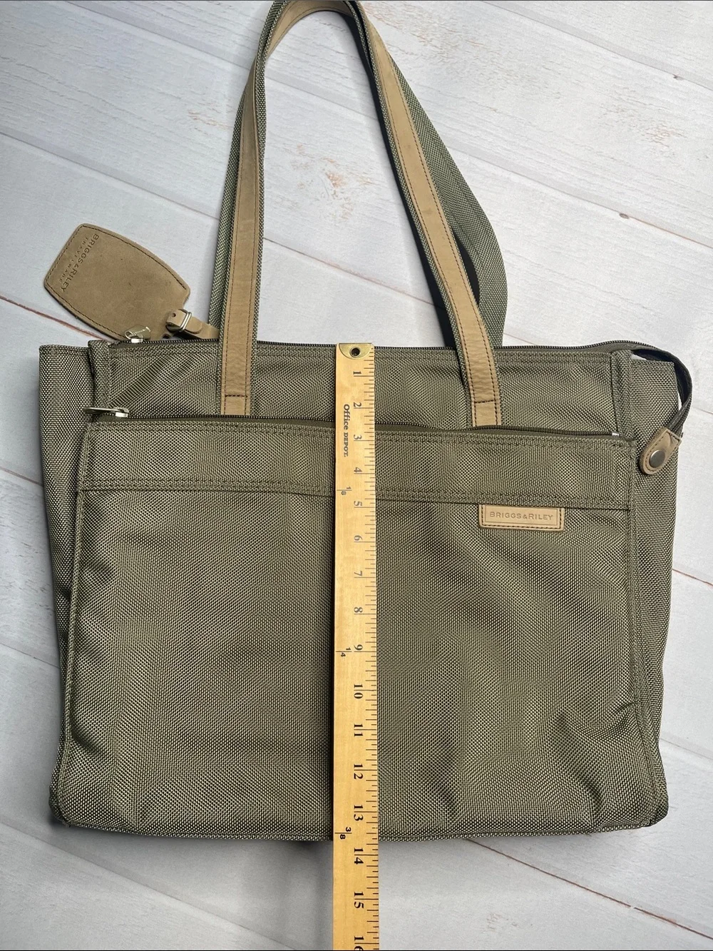 Briggs & Riley Shopper Tote Travel Bag Laptop Briefcase Mens Zip Carry On Mens